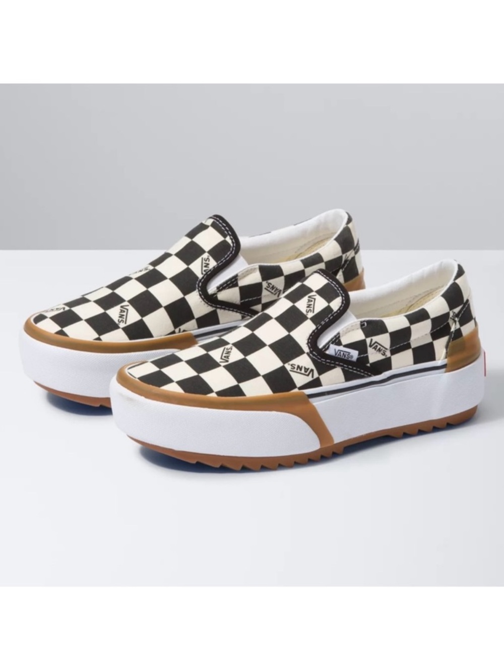 Vans Era Stacked Platform Slip-On in Checkerboard